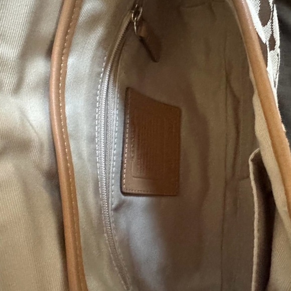 NWT Vintage Coach Soho Signature Flap Shoulder Bag 10602 Rare 2006 Khaki Camel - Picture 11 of 16